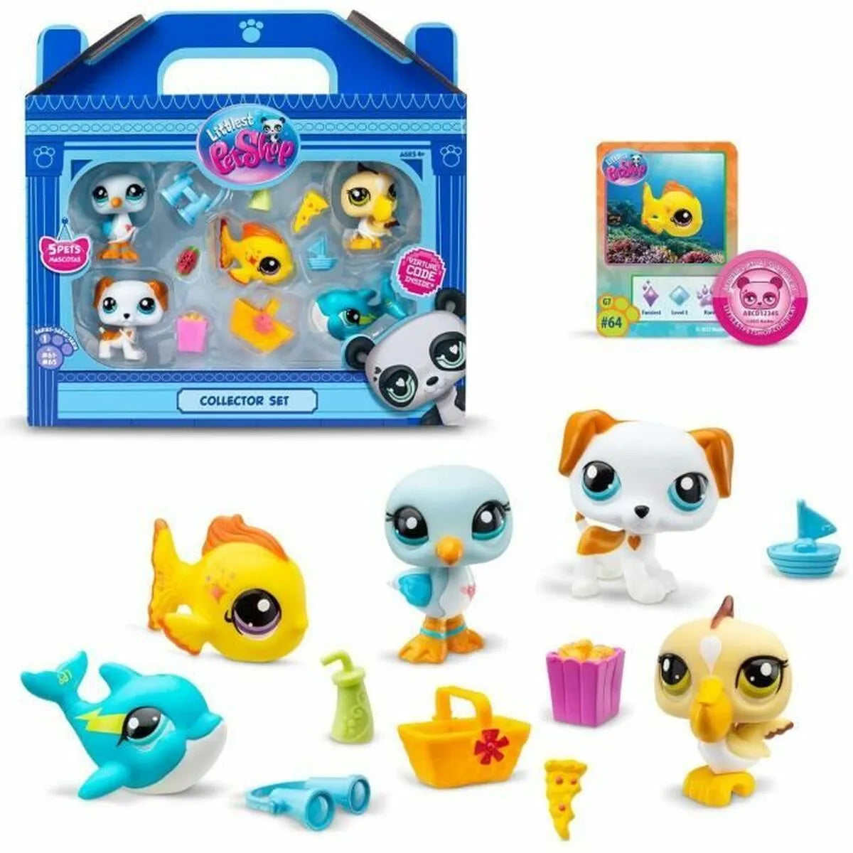 Sada Postavičiek Bandai Littlest Pet Shop Plastické - Hracie Sady