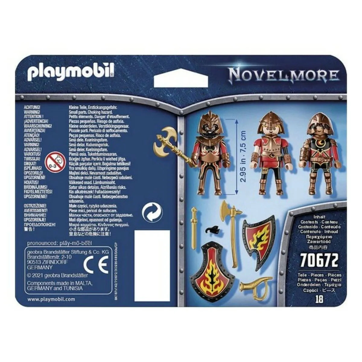 Sada Postavičiek Novelmore Fire Knigths Playmobil 70672 (18 Pcs) - Hračky a Hry Bábiky Postavičky