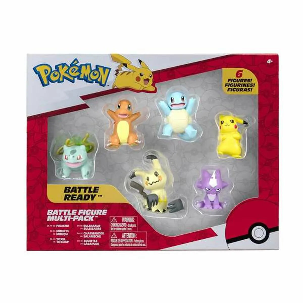 Sada Postavičiek Pokémon Battle Ready 5 Cm 6 Kusy - Hracie Sady