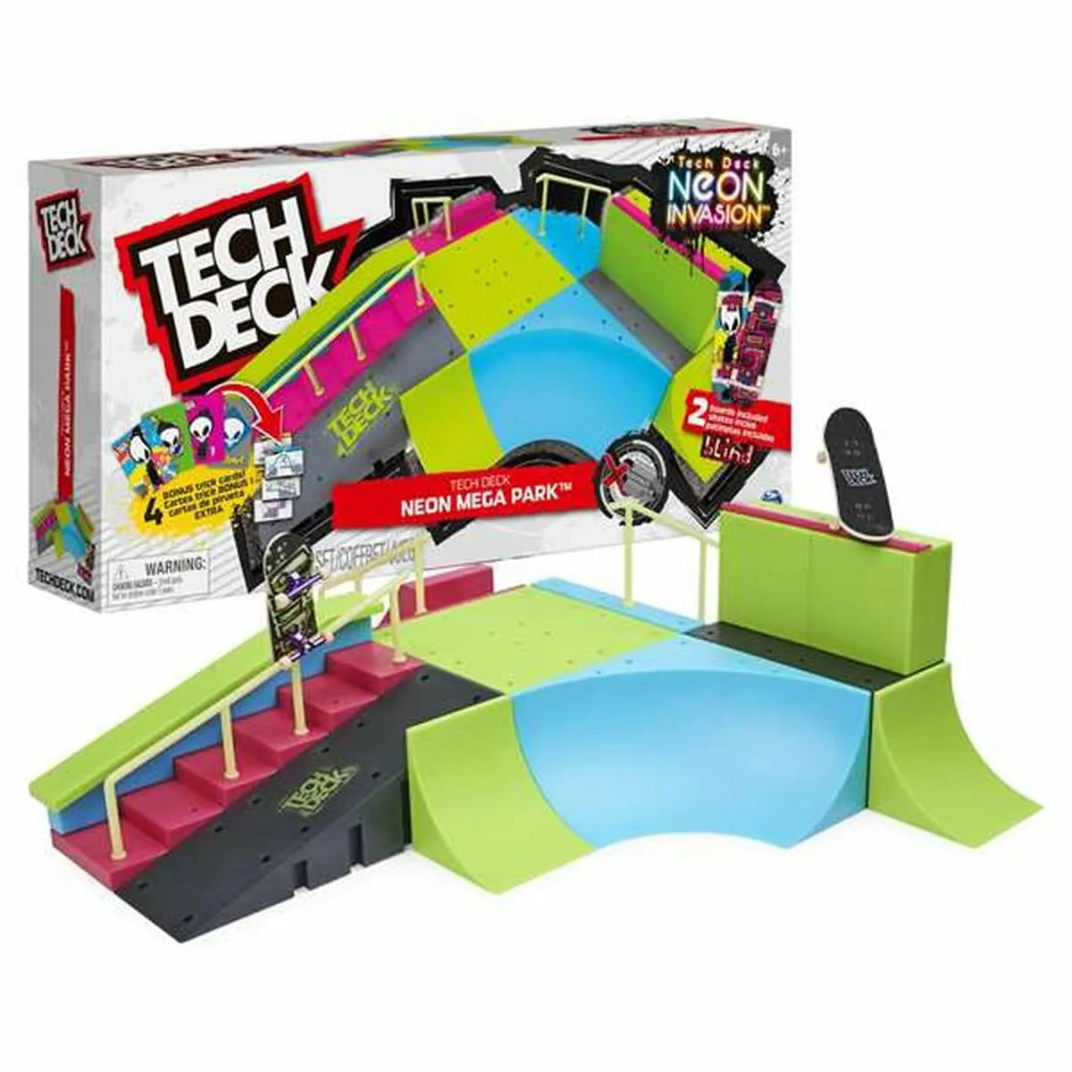 Skatepark Tech Deck Neon Mega Park - Hracie Sady