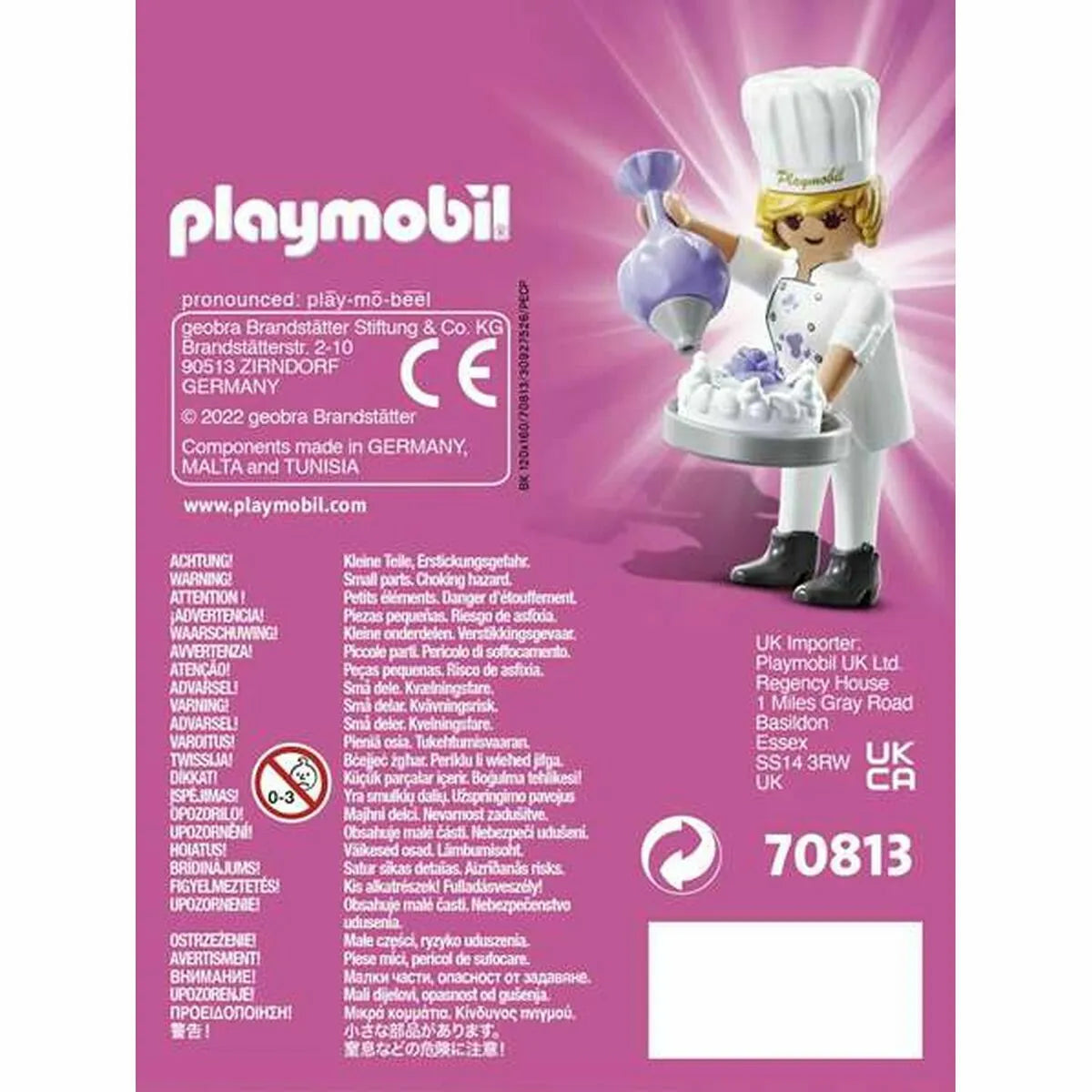 Skladacia Figúrka Playmobil Playmo-friends 70813 Pastry Chef (5 Pcs) - Figúrky