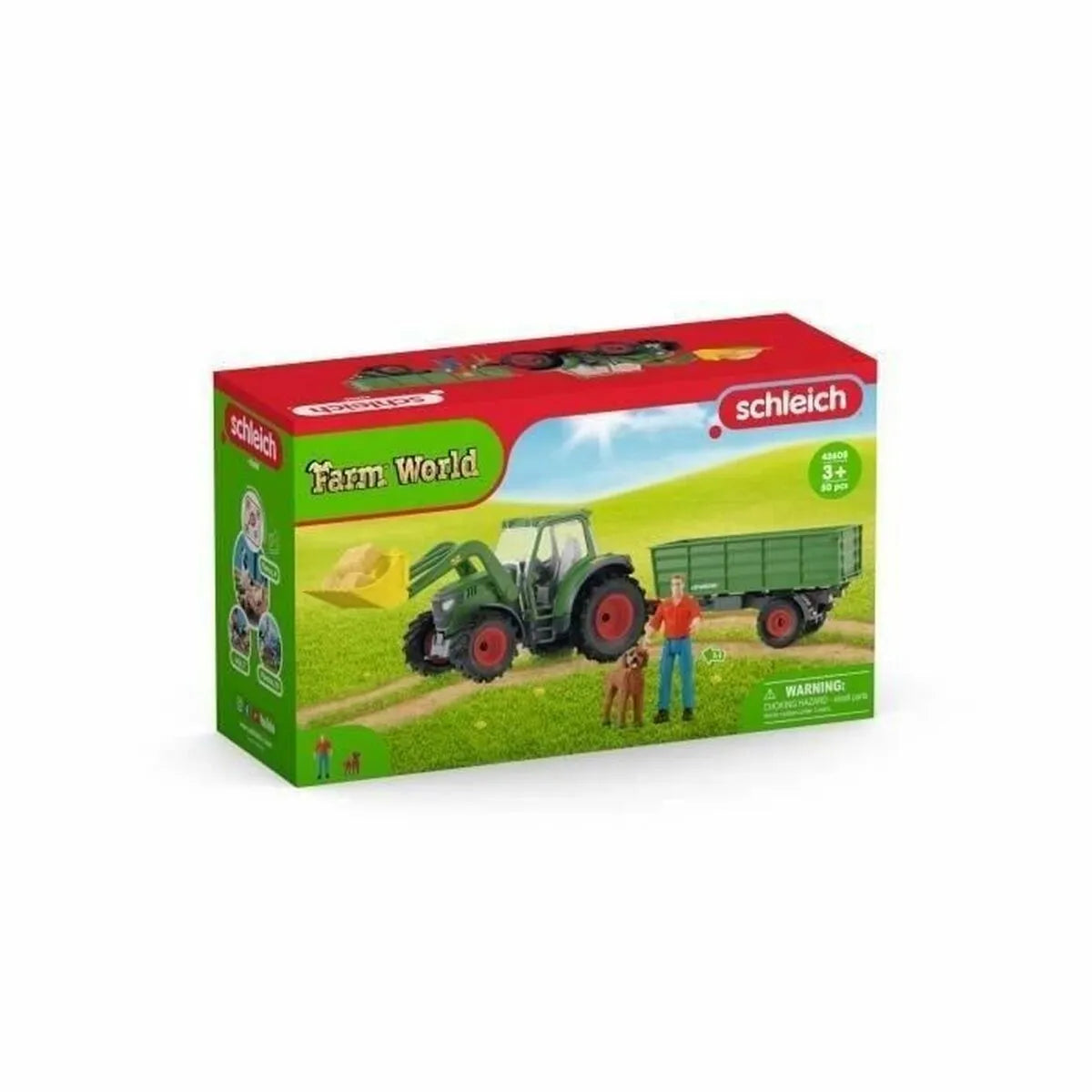 Skladacia Figúrka Schleich Tracteur Avec Remorque - Figúrky