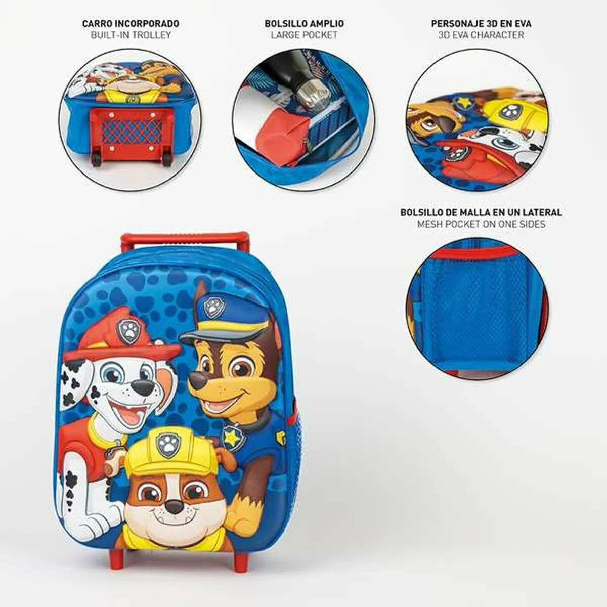 Školská Taška na Kolieskach 3d Tlapková Patrola - školské Tašky - The Paw Patrol