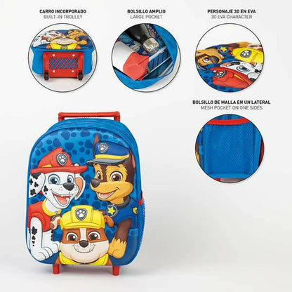 Školská Taška na Kolieskach 3d Tlapková Patrola - školské Tašky - The Paw Patrol