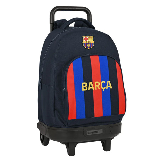 Školská Taška na Kolieskach F.c. Barcelona Hnedočervená Námornícka Modrá (33 x 45 22 Cm) - Kancelária