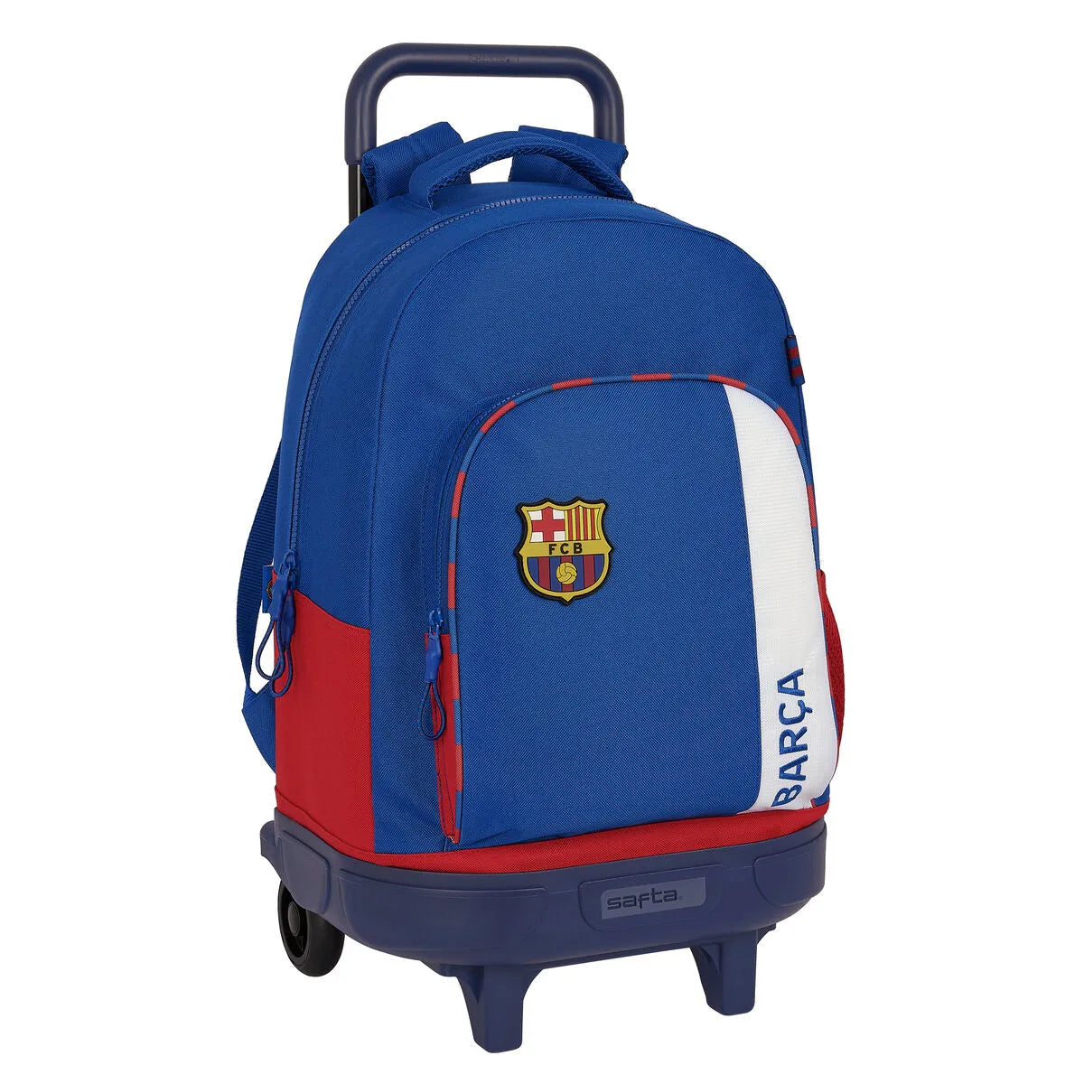 Školská Taška na Kolieskach F.c. Barcelona Modrá Hnedočervená 33 x 45 22 Cm - Kancelária a Kancelárske Potreby