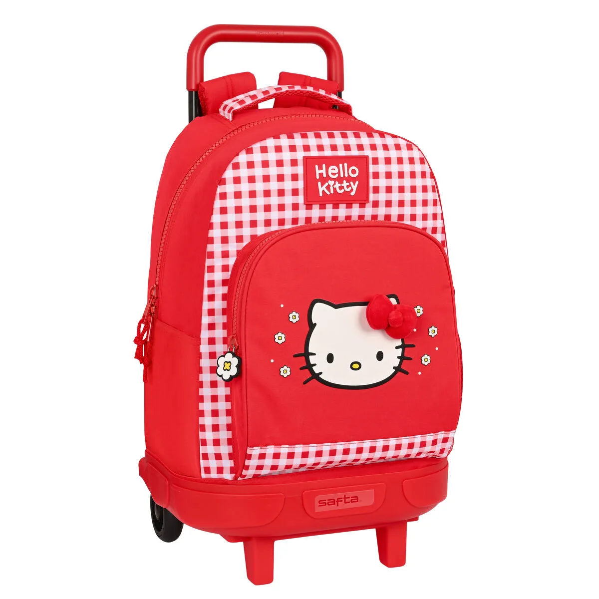 Školská Taška na Kolieskach Hello Kitty Spring červená (33 x 45 22 Cm) - Kancelária a Kancelárske Potreby