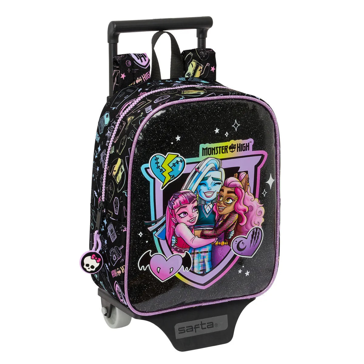 Školská Taška na Kolieskach Monster High čierna 22 x 27 10 Cm - Kancelária a Kancelárske Potreby školský Vzdelávací