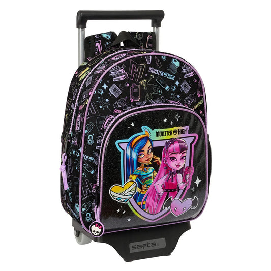 Školská Taška na Kolieskach Monster High čierna 28 x 34 10 Cm - Kancelária a Kancelárske Potreby školský