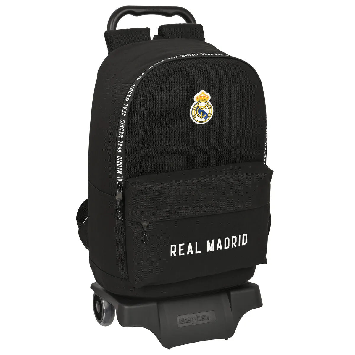 Školská Taška na Kolieskach Real Madrid C.f. Corporativa čierna 31 x 47 15 Cm - školské Tašky