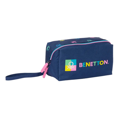 Školské Púzdro Benetton Cool Námornícka Modrá 22 x 10 Cm - Púzdra