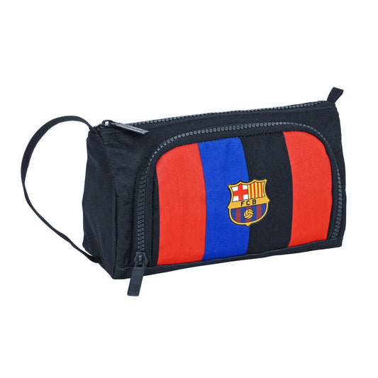 Školské Púzdro F.c. Barcelona Hnedočervená Námornícka Modrá 20 x 11 8.5 Cm - Púzdra