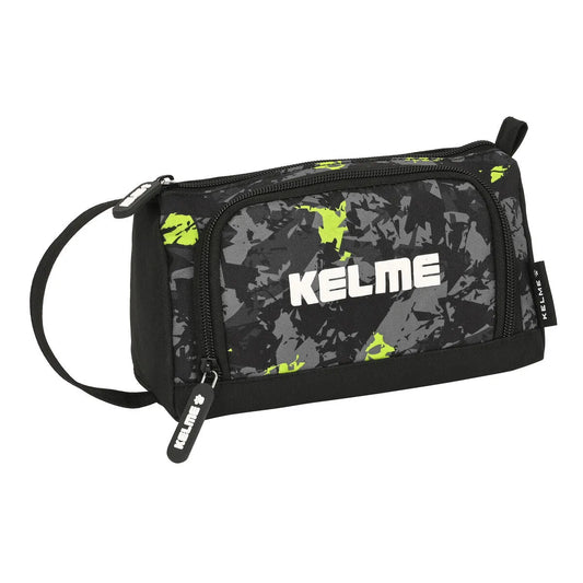 Školské Púzdro Kelme Jungle čierna Sivá Lime 20 x 11 8.5 Cm - Púzdra