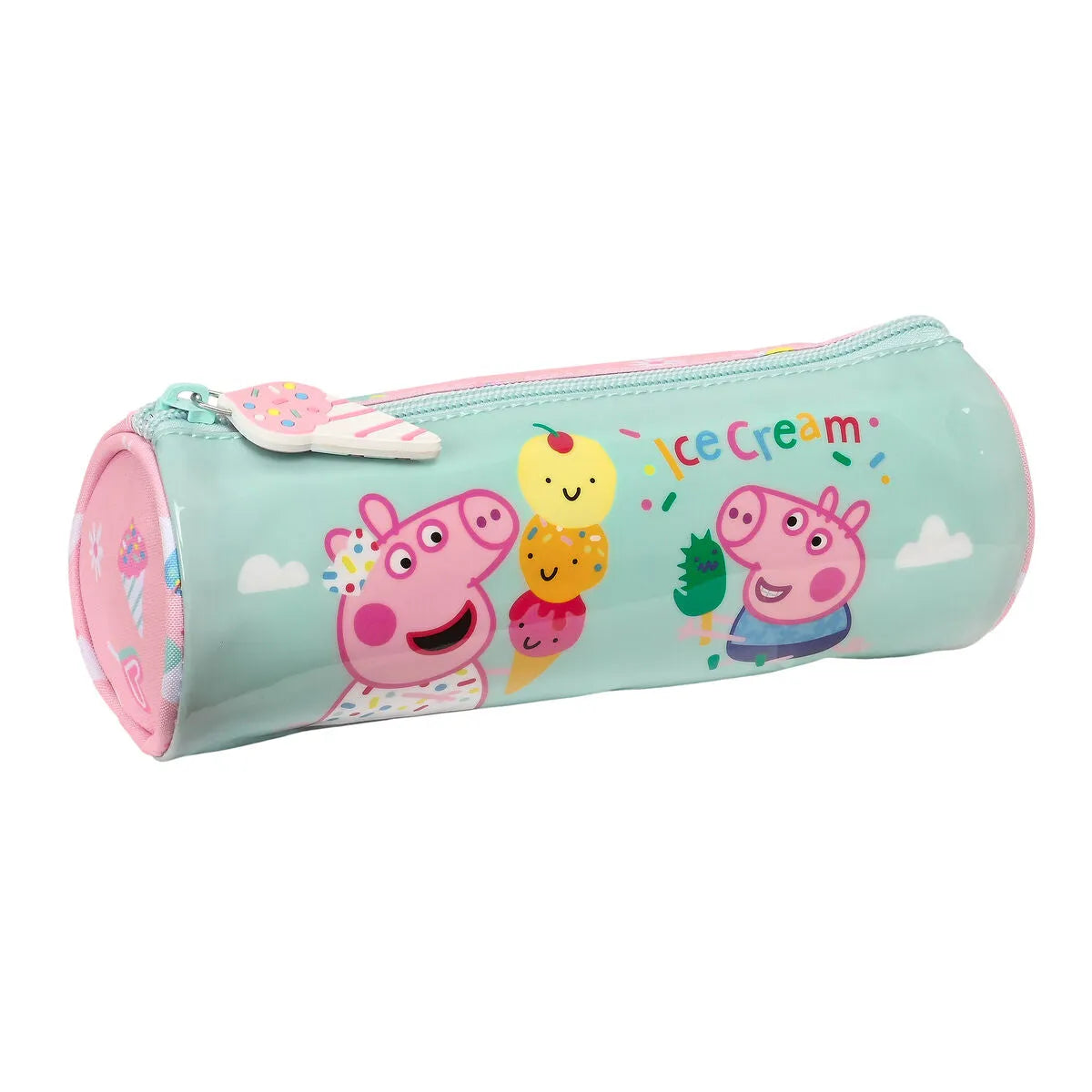 Školské Púzdro Peppa Pig Ice Cream Ružová Mätová 20 x 7 Cm - Kancelária a Kancelárske Potreby školský