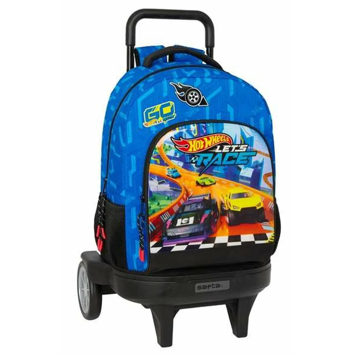 Školský Batoh Hot Wheels Let’s Race Modrá čierna 33 x 45 22 Cm - školské Batohy