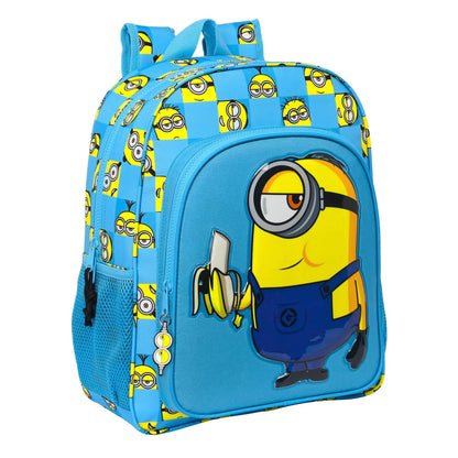 Školský Batoh Minions Minionstatic Modrá (32 x 38 12 Cm) - Kancelária a Kancelárske Potreby Vzdelávací Materiál