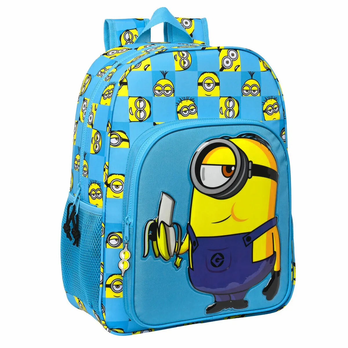 Školský Batoh Minions Minionstatic Modrá (33 x 42 14 Cm) - školské Batohy