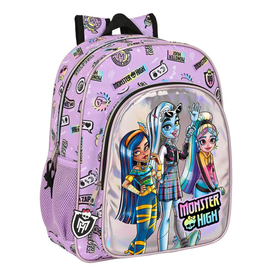 Školský Batoh Monster High Best Boos Fialová 32 x 38 12 Cm - Kancelária a Kancelárske Potreby Vzdelávací Materiál