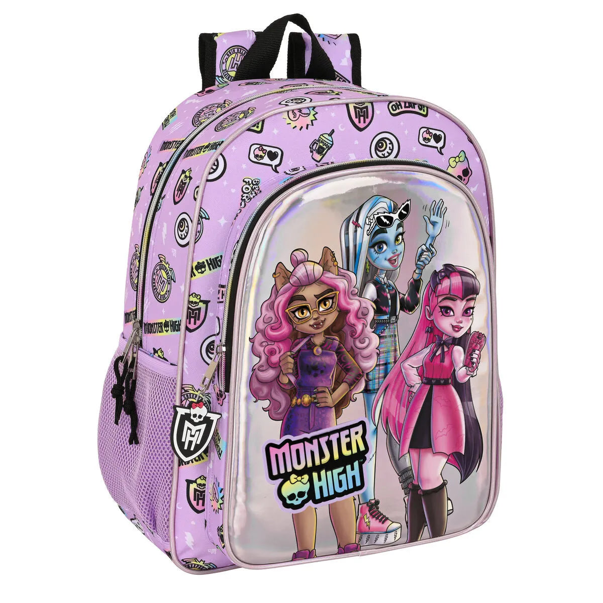 Školský Batoh Monster High Best Boos Fialová 33 x 42 14 Cm - Kancelária a Kancelárske Potreby Vzdelávací Materiál