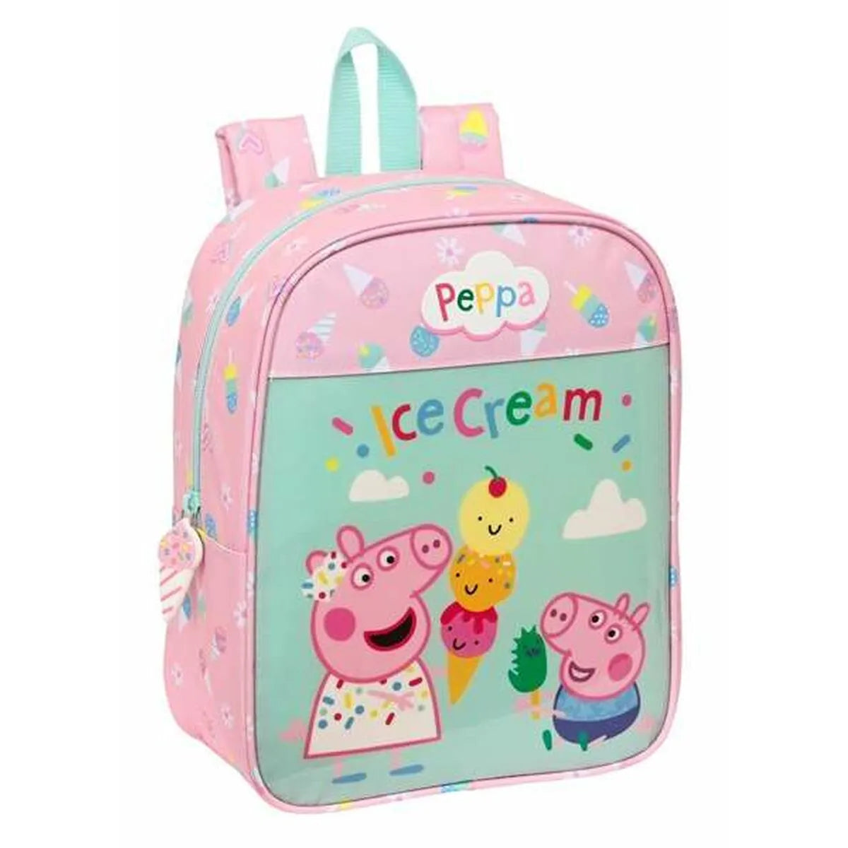 Školský Batoh Peppa Pig Ice Cream 22 x 27 10 Cm - Dieťa Vozíky Kočíky a Príslušenstvo