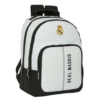 Školský Batoh Real Madrid C.f. 24/25 Biela Sivá 32 x 42 16 Cm - školské Batohy