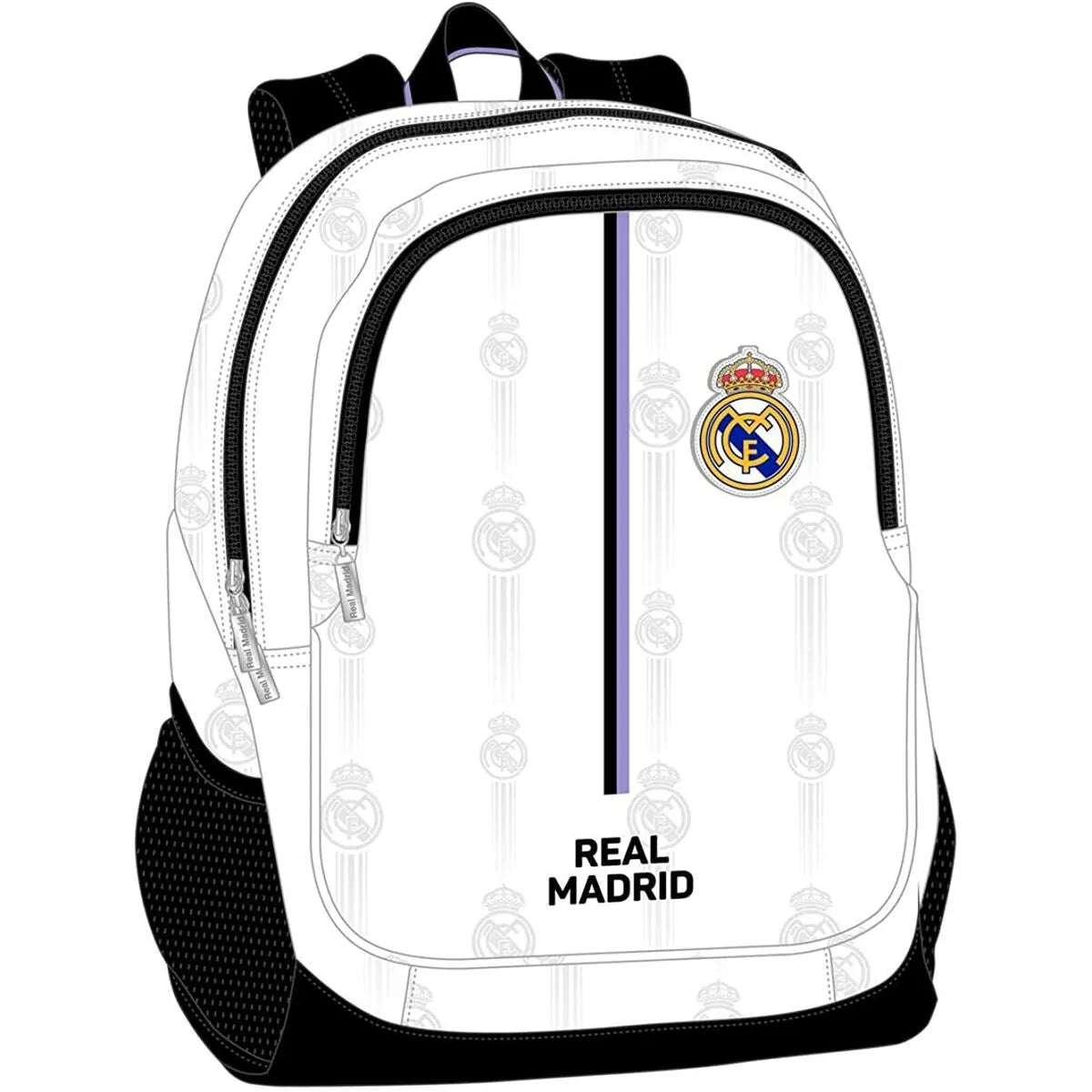 Školský Batoh Real Madrid C.f. čierna Biela (32 x 44 16 Cm) - Kancelária a Kancelárske Potreby Vzdelávací Materiál