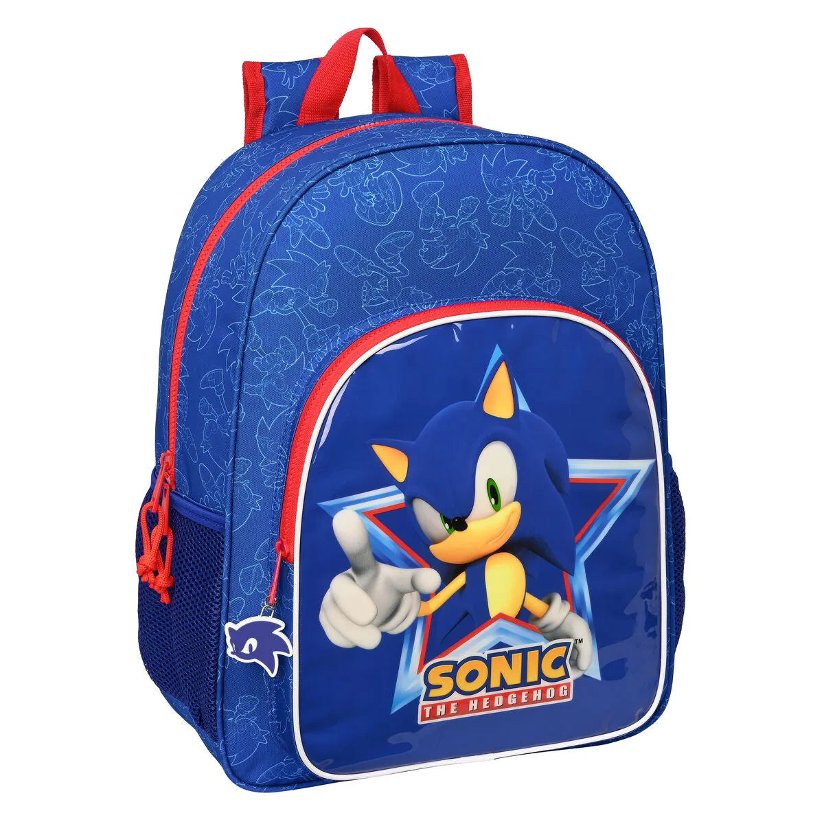 Školský Batoh Sonic Let’s Roll Námornícka Modrá 33 x 42 14 Cm - Kancelária a Kancelárske Potreby Vzdelávací Materiál