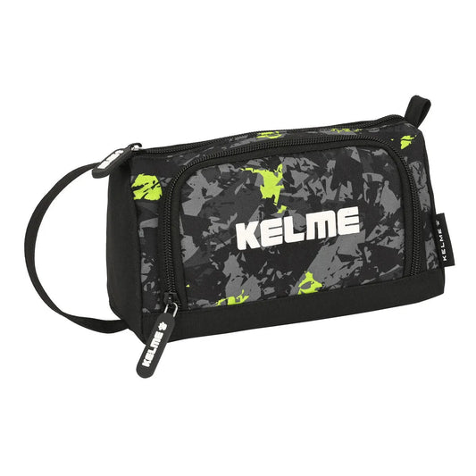 Školský Peračník s Náplňou Kelme Jungle čierna Sivá Lime (20 x 11 8.5 Cm) (32 Kusy) - Peračníky Vybavením