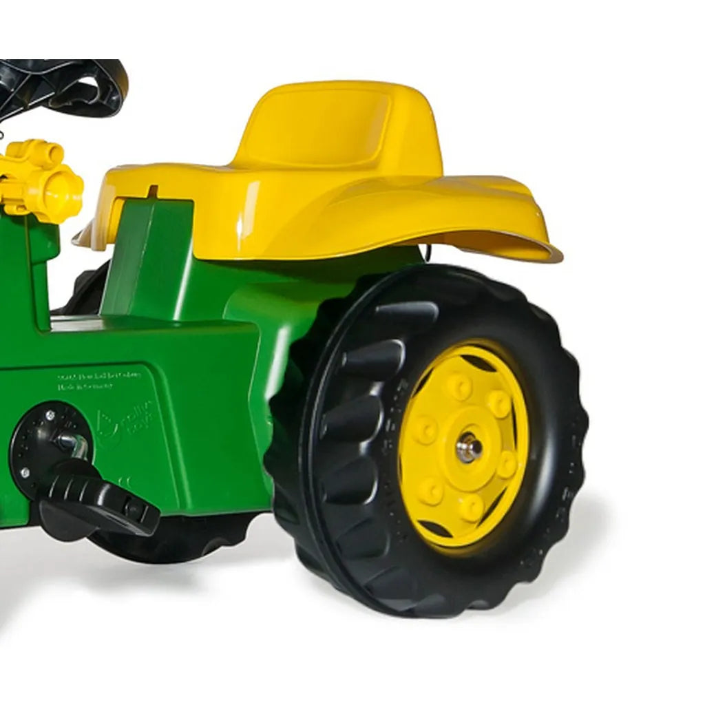 Šliapací Traktor s Nakladačom a Vlečkou Rolly Kid John Deere Zelený - Pedálové Autá - Milly Mally