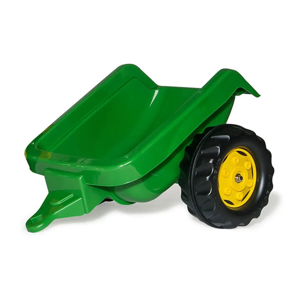 Šliapací Traktor s Nakladačom a Vlečkou Rolly Kid John Deere Zelený - Pedálové Autá - Milly Mally