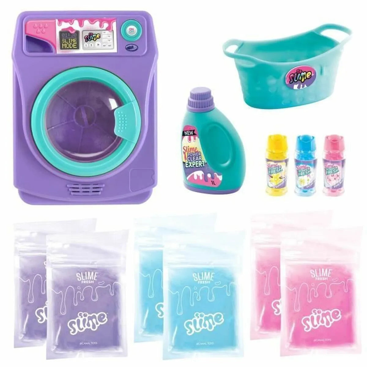 Slime Canal Toys Washing Machine Fresh Scented Purpurová - Modelovacie Hmoty