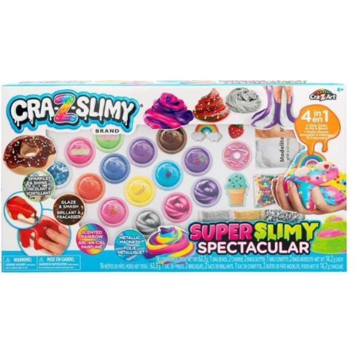 Slime Colorbaby Cra-z-slimy 4 v 1 Sada - Modelovacie Hmoty