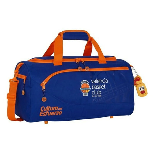 Športová Taška Valencia Basket Modrá Oranžová (50 x 25 Cm) - športové Tašky