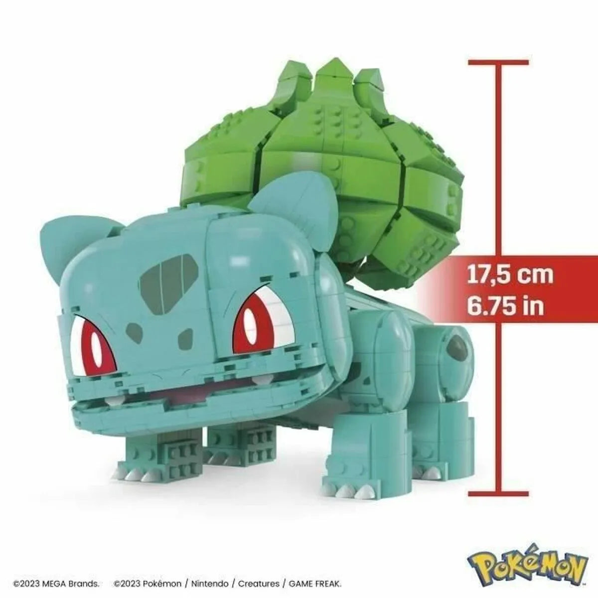 Stavbárska Súprava Pokémon Mega Construx - Jumbo Bulbasaur 789 Kusy - Hračky a Hry