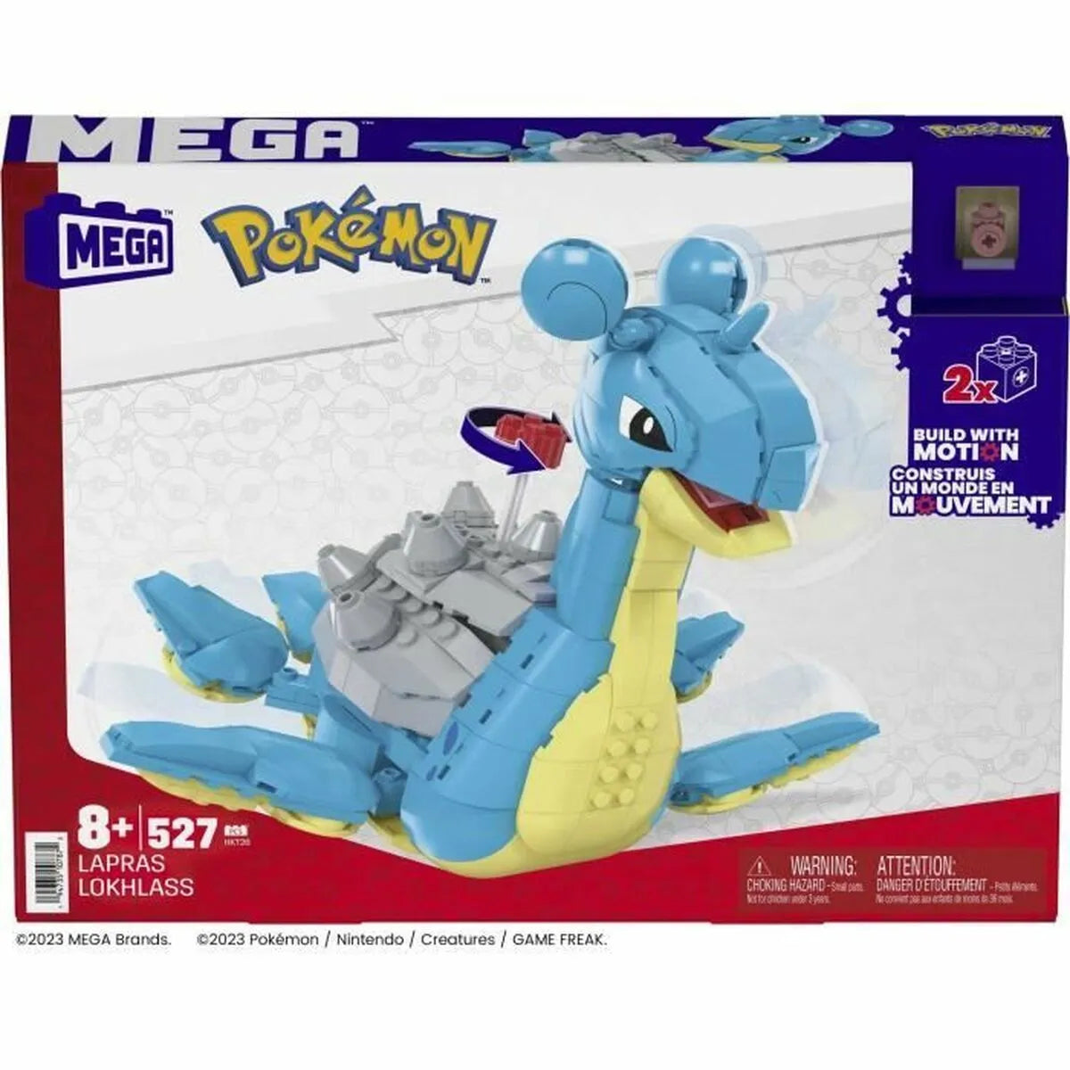 Stavbárska Súprava Pokémon Mega Construx - Lapras 527 Kusy - Hračky a Hry