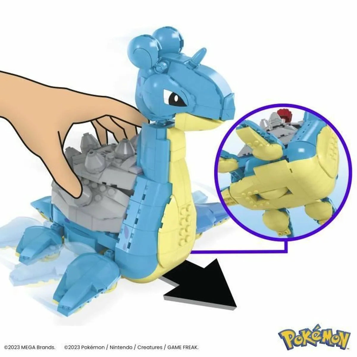 Stavbárska Súprava Pokémon Mega Construx - Lapras 527 Kusy - Hračky a Hry