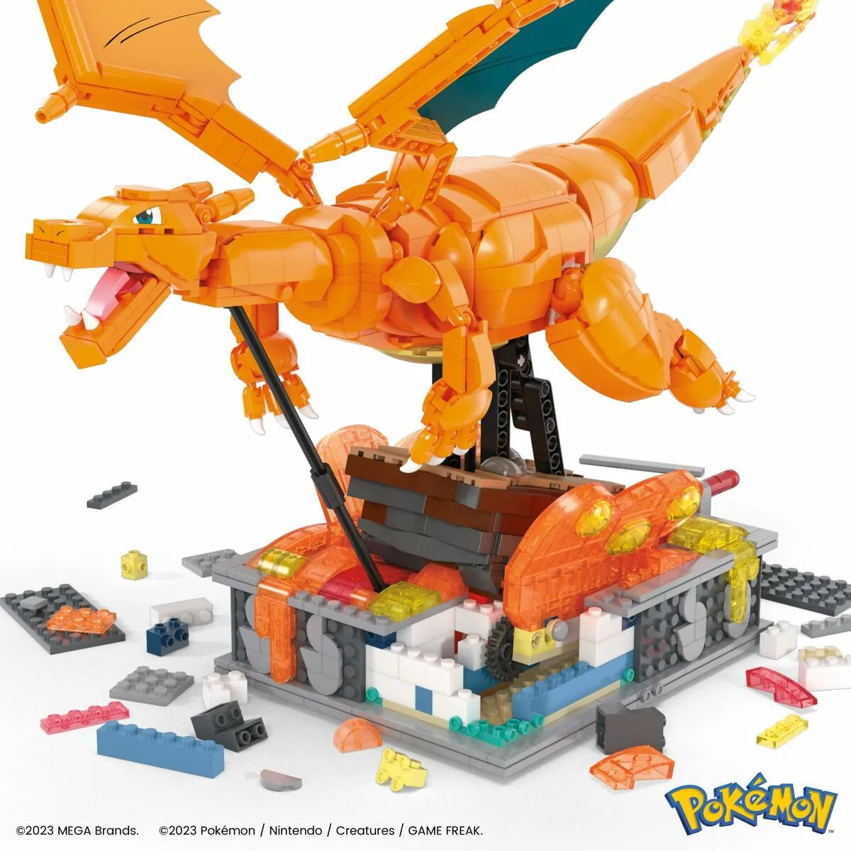 Stavbárska Súprava Pokémon Mega Construx - Motion Charizard 1664 Kusy - Hračky a Hry