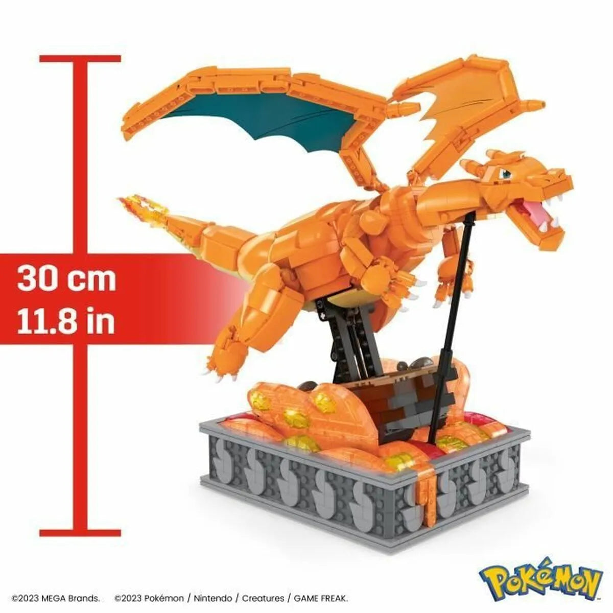 Stavbárska Súprava Pokémon Mega Construx - Motion Charizard 1664 Kusy - Hračky a Hry