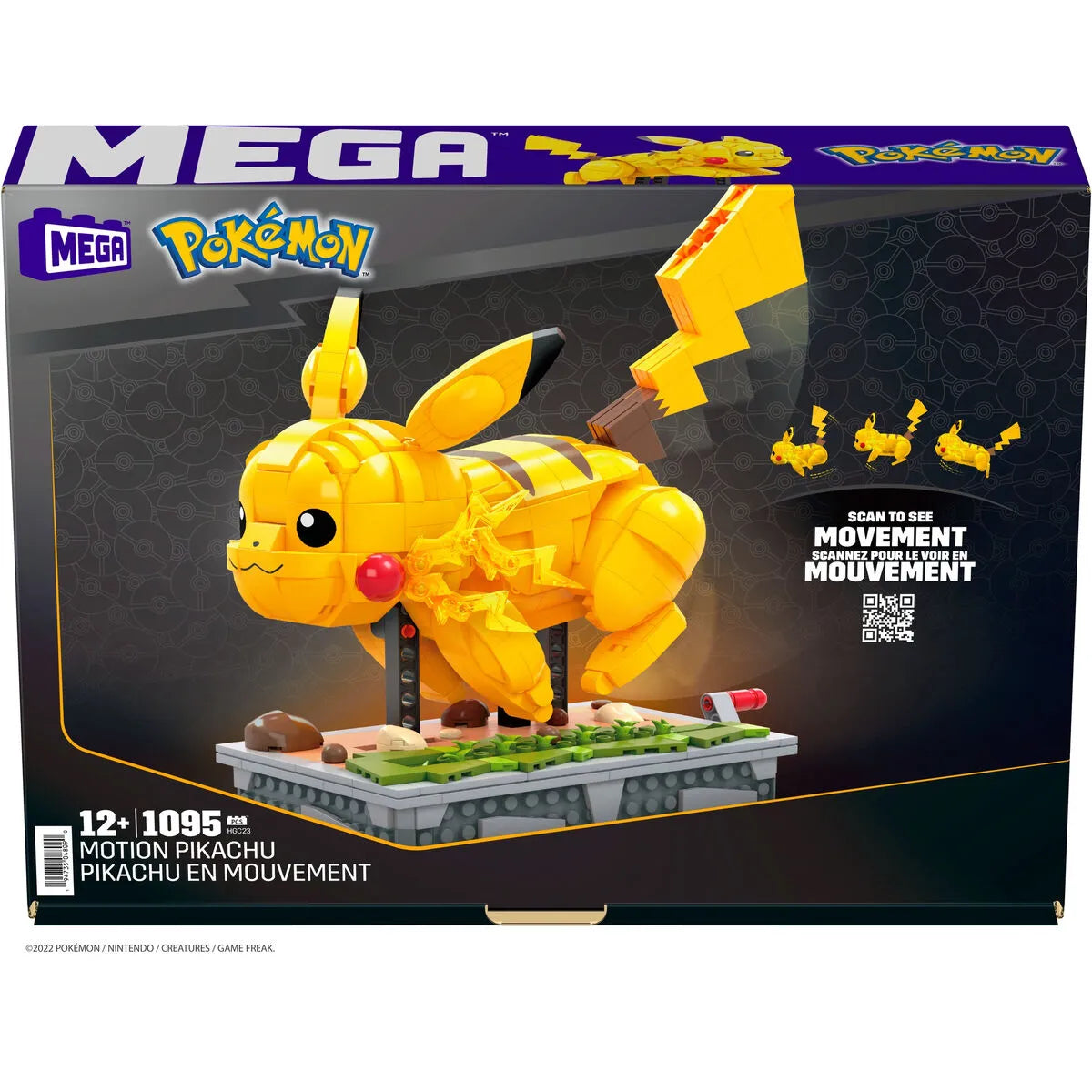 Stavbárska Súprava Pokémon Mega Construx - Motion Pikachu 1095 Kusy - Hračky a Hry