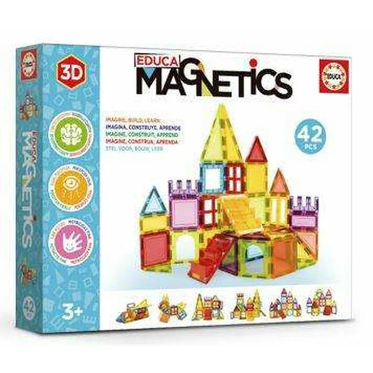 Stavebná Hra Educa Magnetics Magnetic 42 Kusy - Hračky a Hry