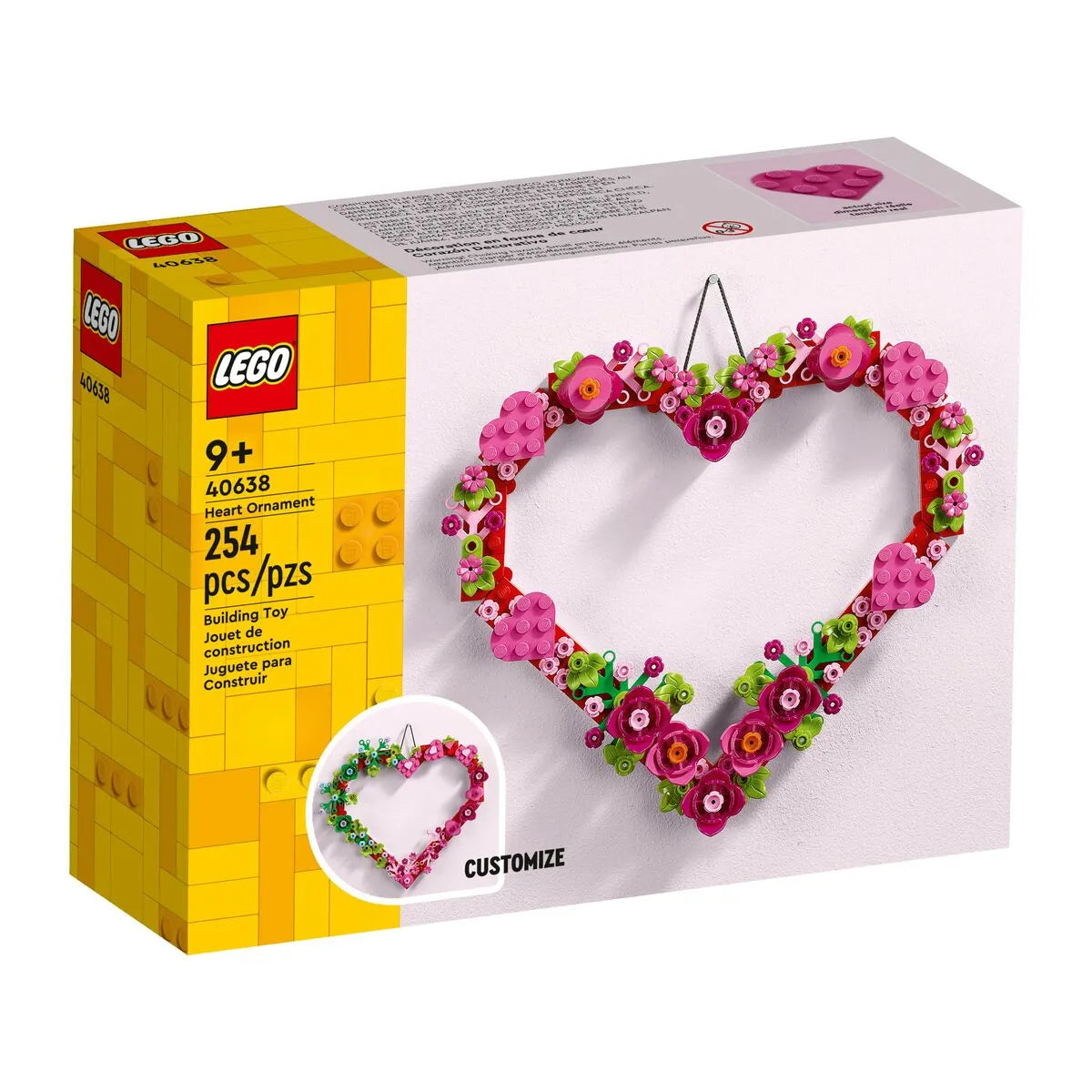 Stavebná Hra Lego 40638 Heart Ornament 254 Piezas - Hračky a Hry