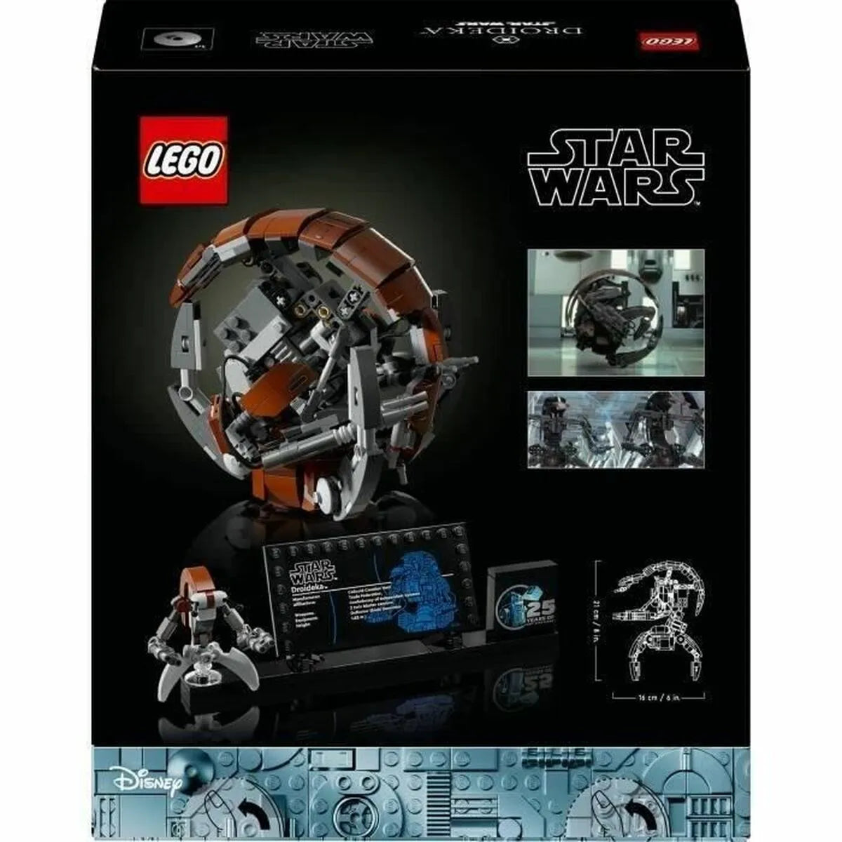 Stavebná Hra Lego El Droideka Star Wars Viacfarebná