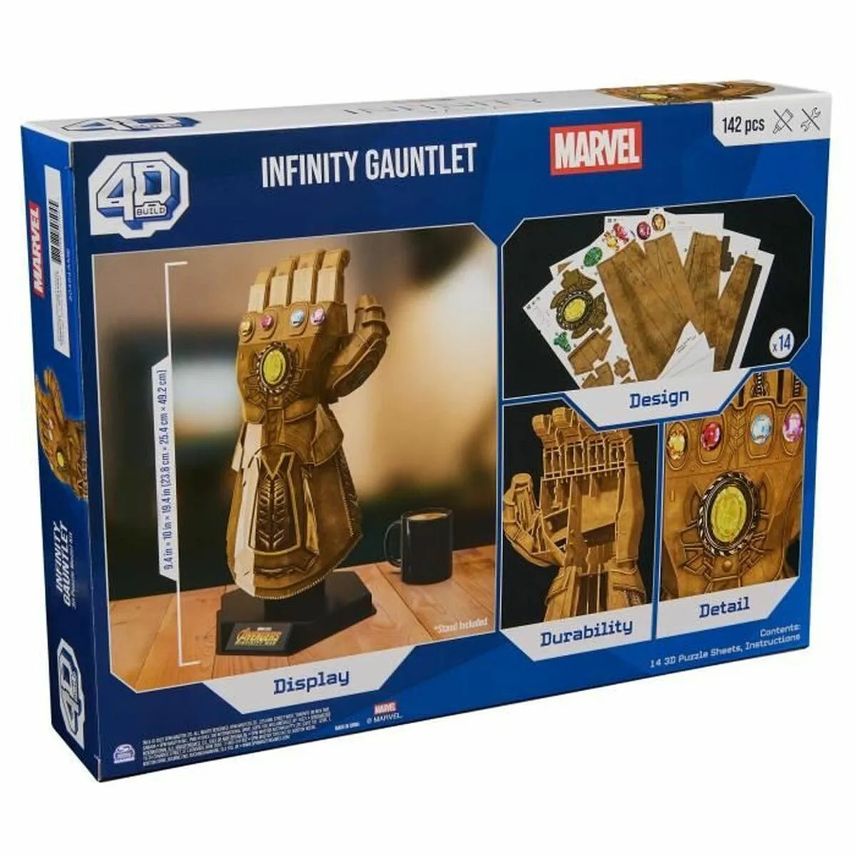 Stavebná Hra Marvel Infinity Gauntlet 142 Kusy 23,8 x 25,4 49,2 Cm Viacfarebná - Hračky a Hry