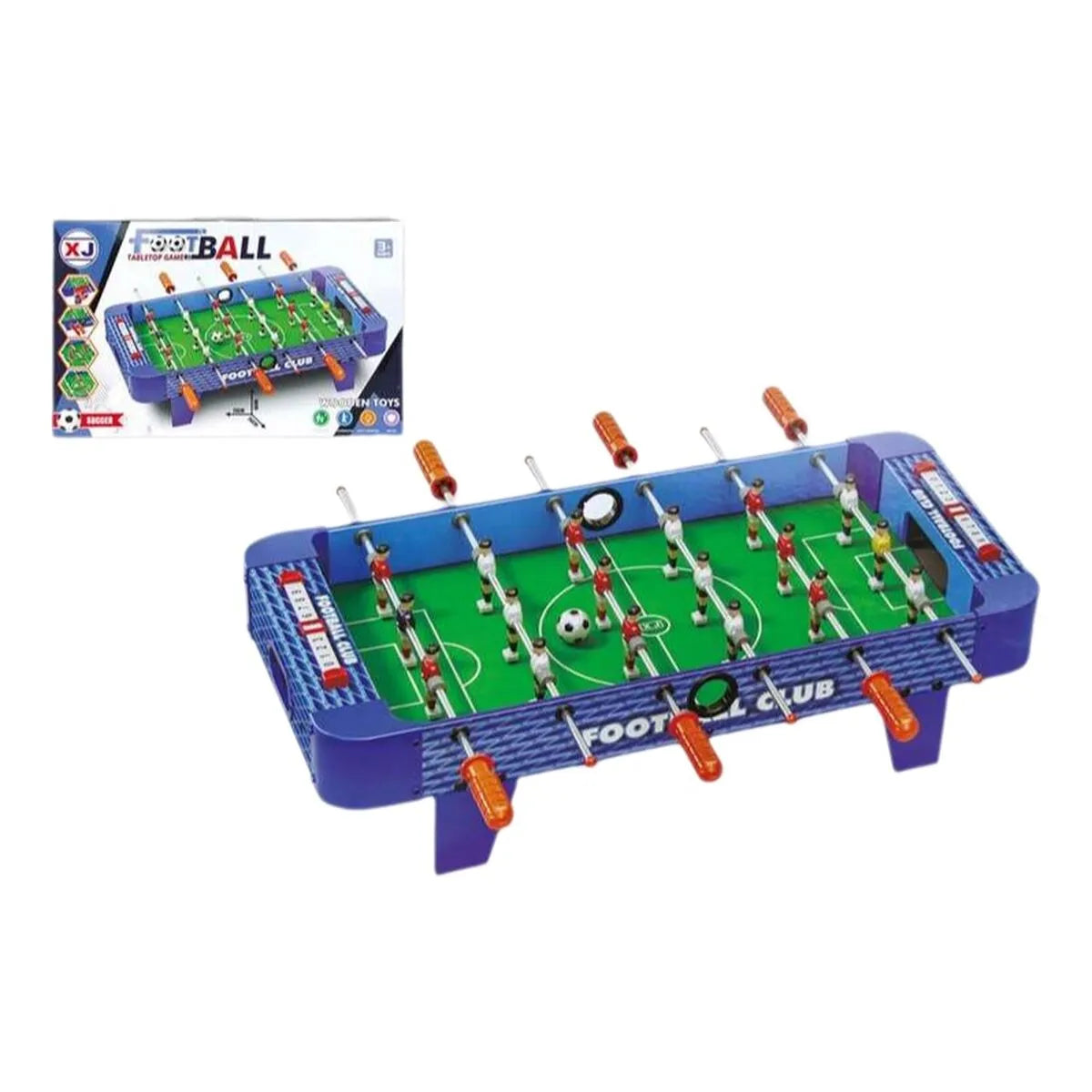 Stolný Futbal Modrá 70 x 36 18 Cm - Multifunkčné Herné Stoly - Bigbuy Fun