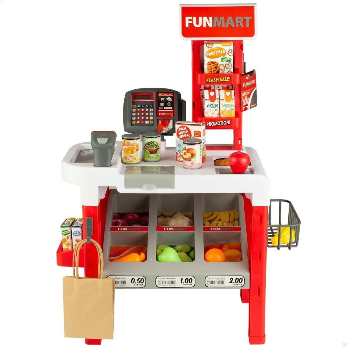 Supermarket s Hračkami Funville Funmart 55,5 x 75 29 Cm - Hracie Stolíky