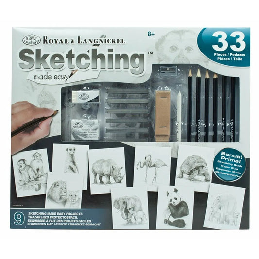 Súprava na Kreslenie Royal & Langnickel Sketching Made Easy 33 Kusy - Kancelária a Kancelárske Potreby Umenie