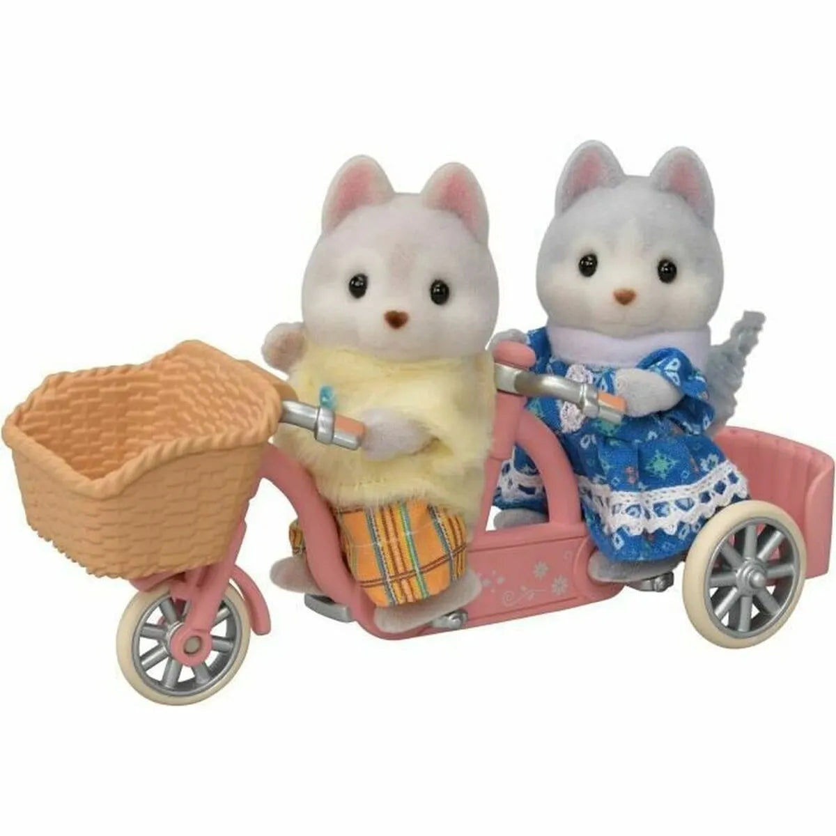 Súprava Sylvanian Families Husky Súrodenci a ich Tandem - Hračky Hry Bábiky Postavičky