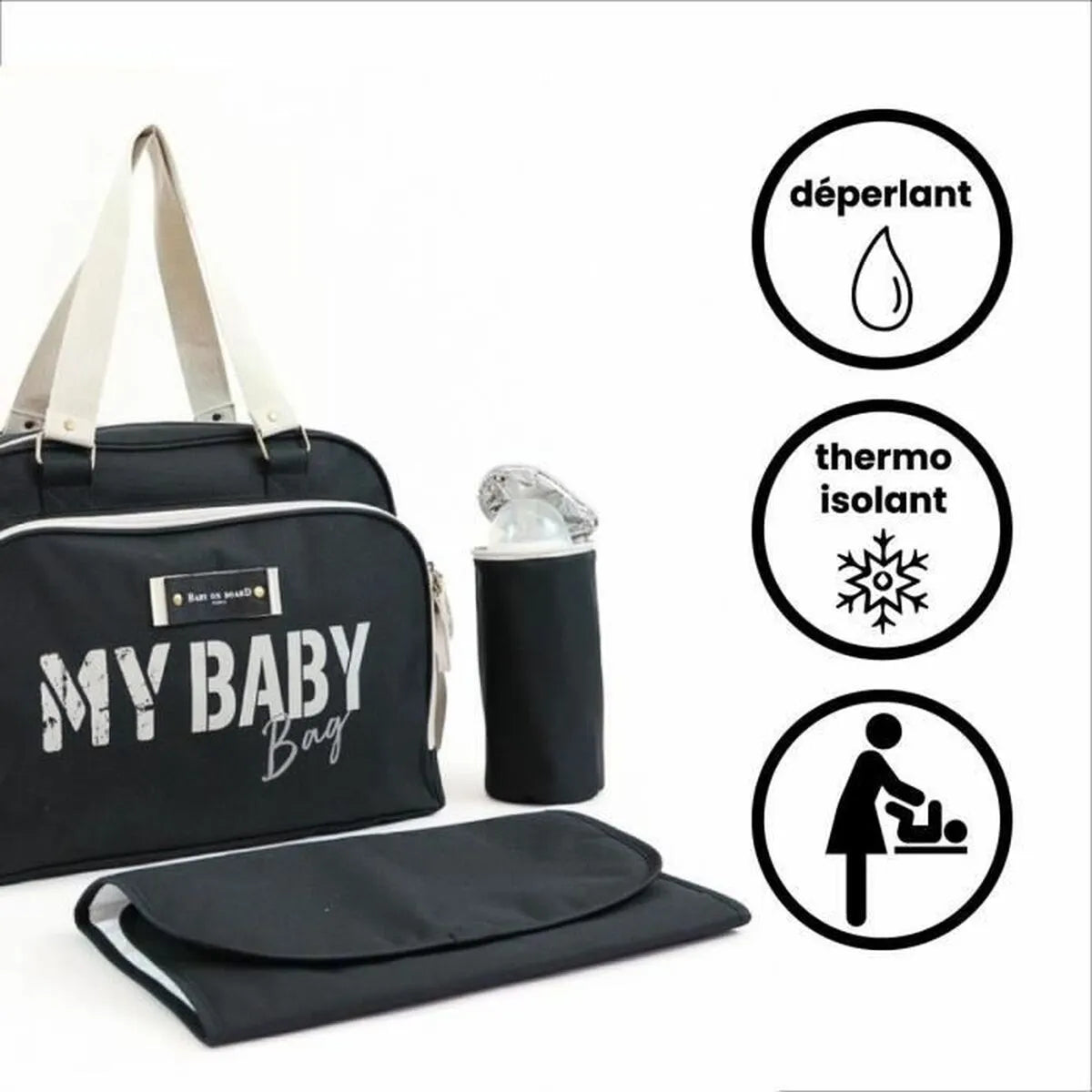 Taška na Prebaľovanie Baby on Board Simply Babybag čierna - Zdravie a Osobná Starostlivosť Dieťa o Deti