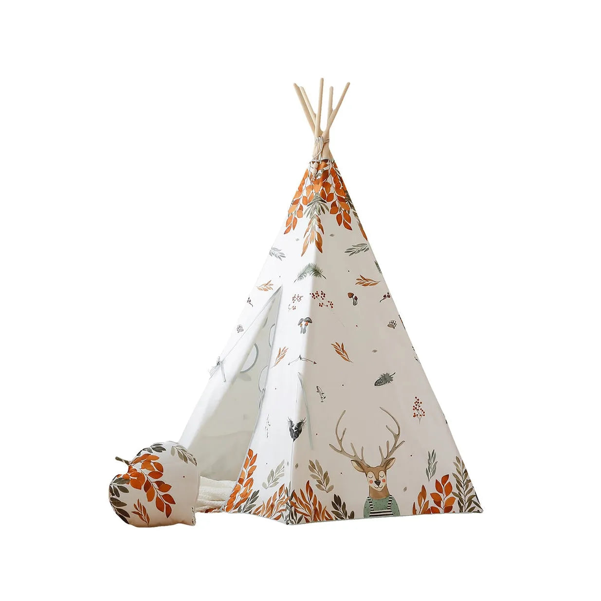 Teepee Stan s Podložkou - Lesní Priatelia - Moi Mili