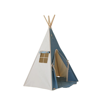 Teepee Stan s Podložkou - Svetlomodrý - Moi Mili